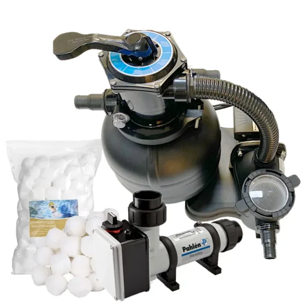 Sandfilter med elvärmare 6 kW